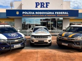 Ação conjunta PRF e PM prende traficante com 38 quilos de cocaína